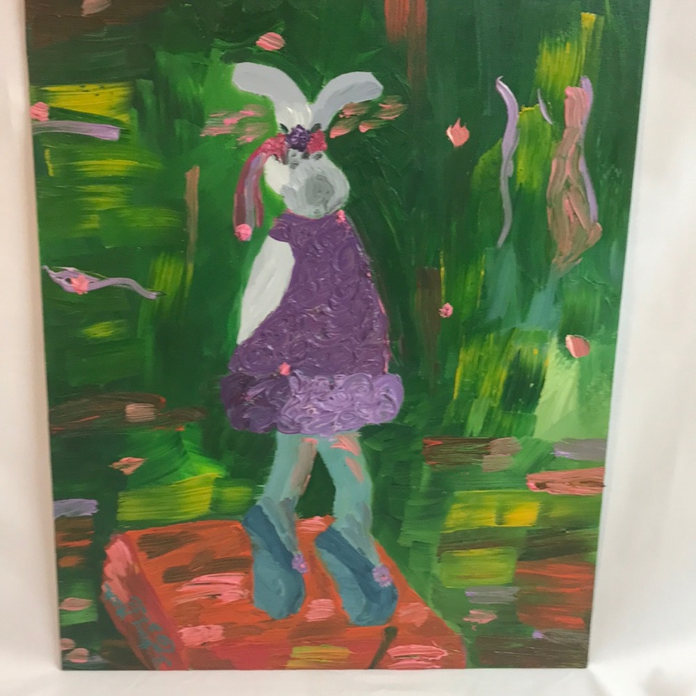 🔮SALE🔮 16 x 20” paintings BALLET BUNNY